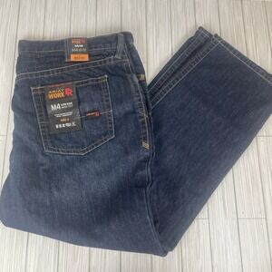 Ariat Work FR Flame-Resistant M4‎ Low Rise Boot Cut Blue Jeans 44/32 CAT 2 NWT